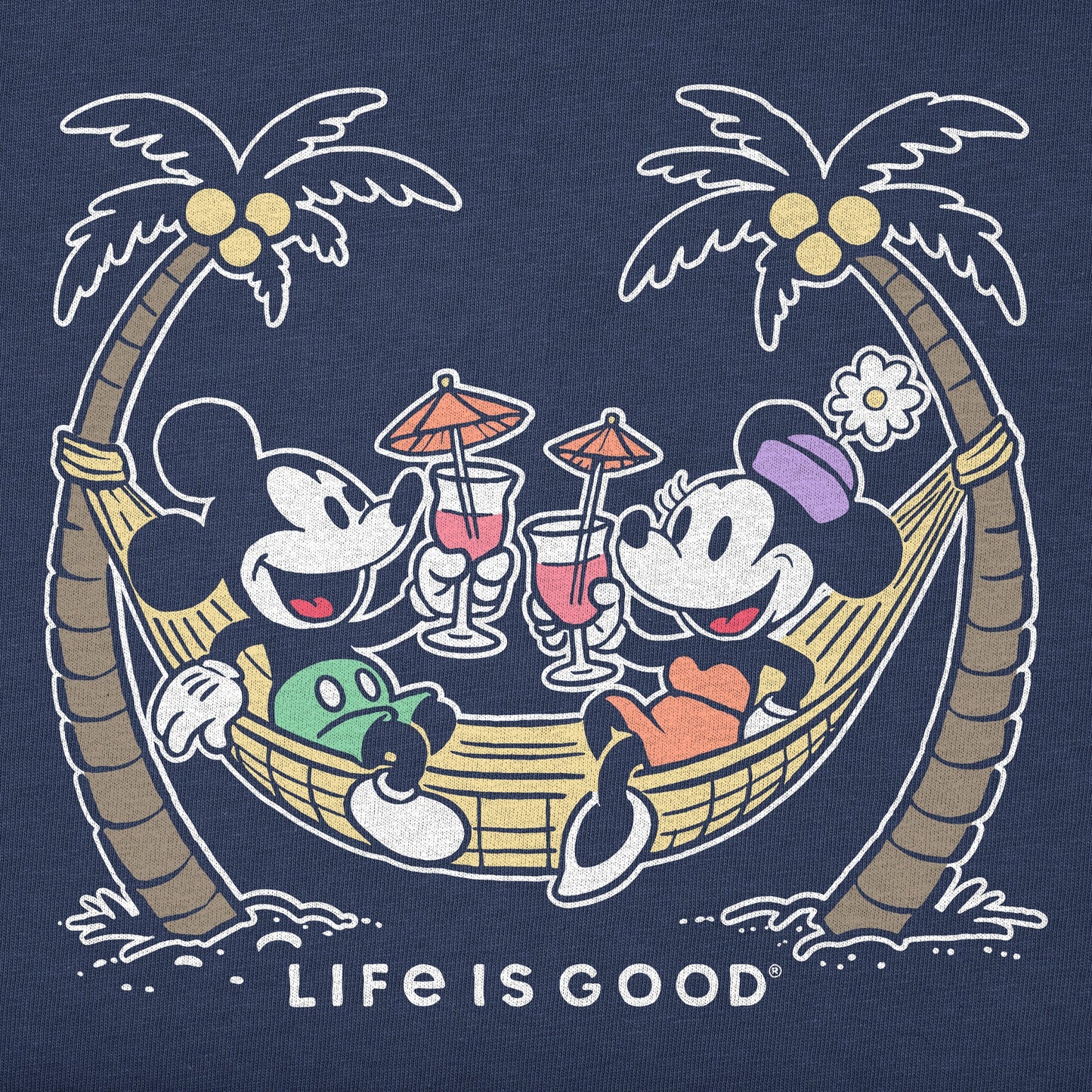 Women's Tropical Cocktail Toast Short Sleeve Crusher Tee