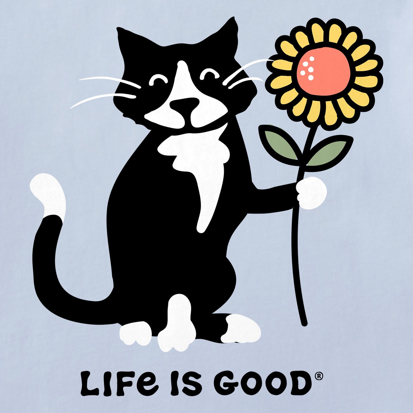 Women's Sunflower Cat Short Sleeve Crusher Tee