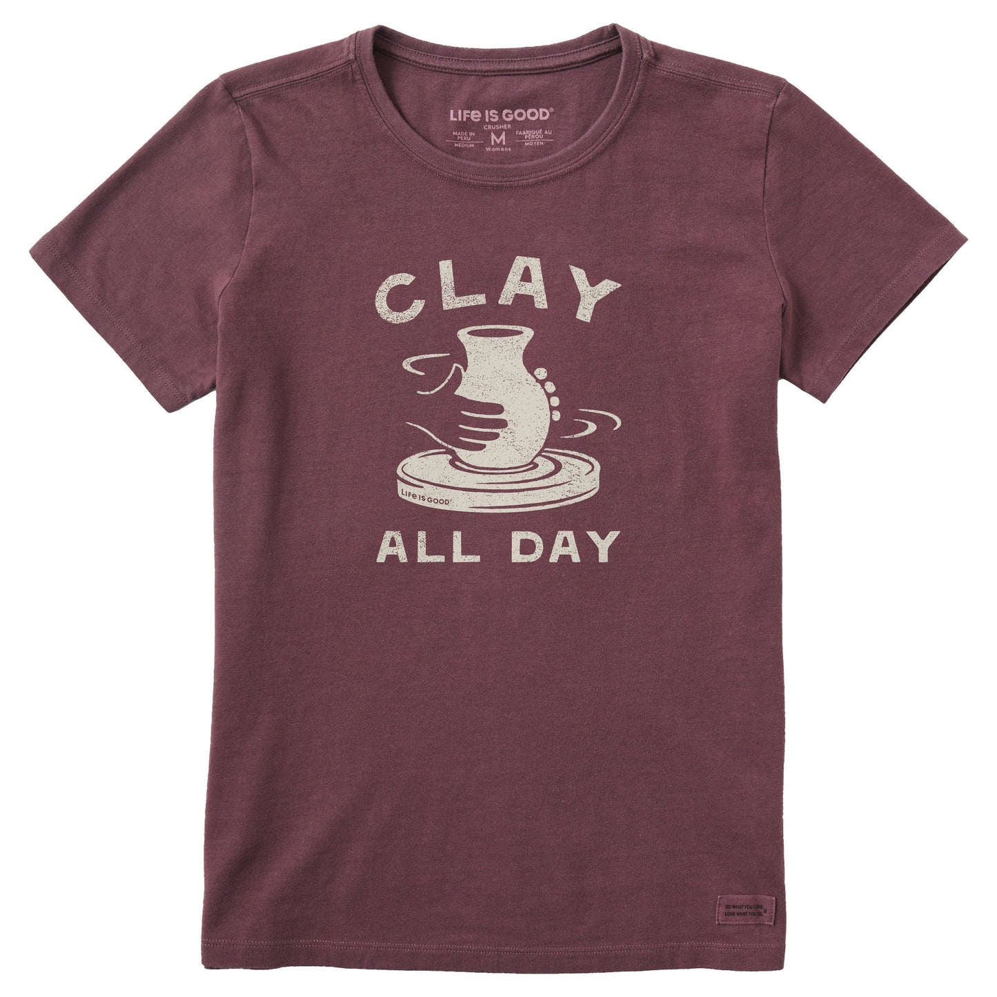 Women's Clay All Day Pottery Short Sleeve Crusher Tee