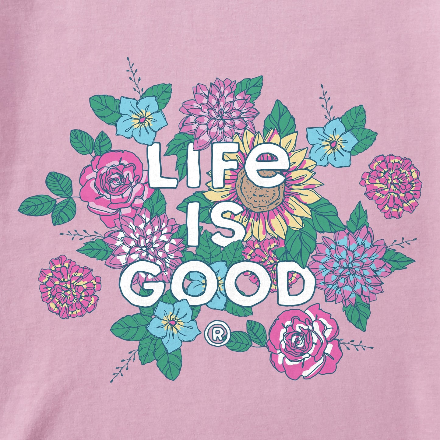 Women's Florals LIG Stacked Short Sleeve Crusher Tee