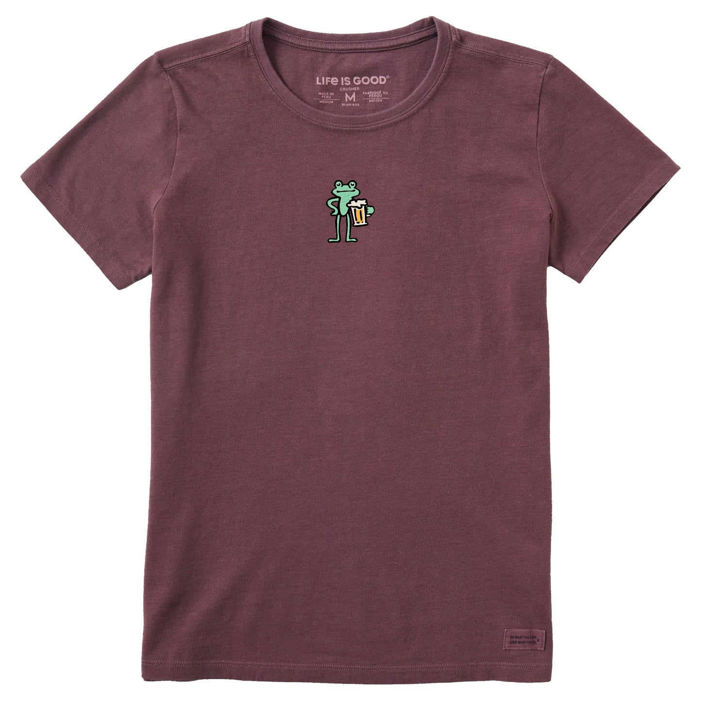 Women's Frog with Beer Short Sleeve Crusher Tee