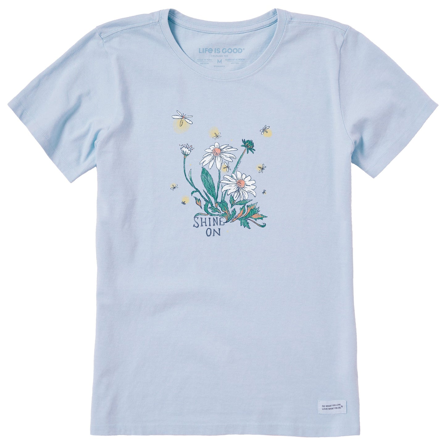 Women's Dreamy Shine On Daisies Short Sleeve Crusher Tee