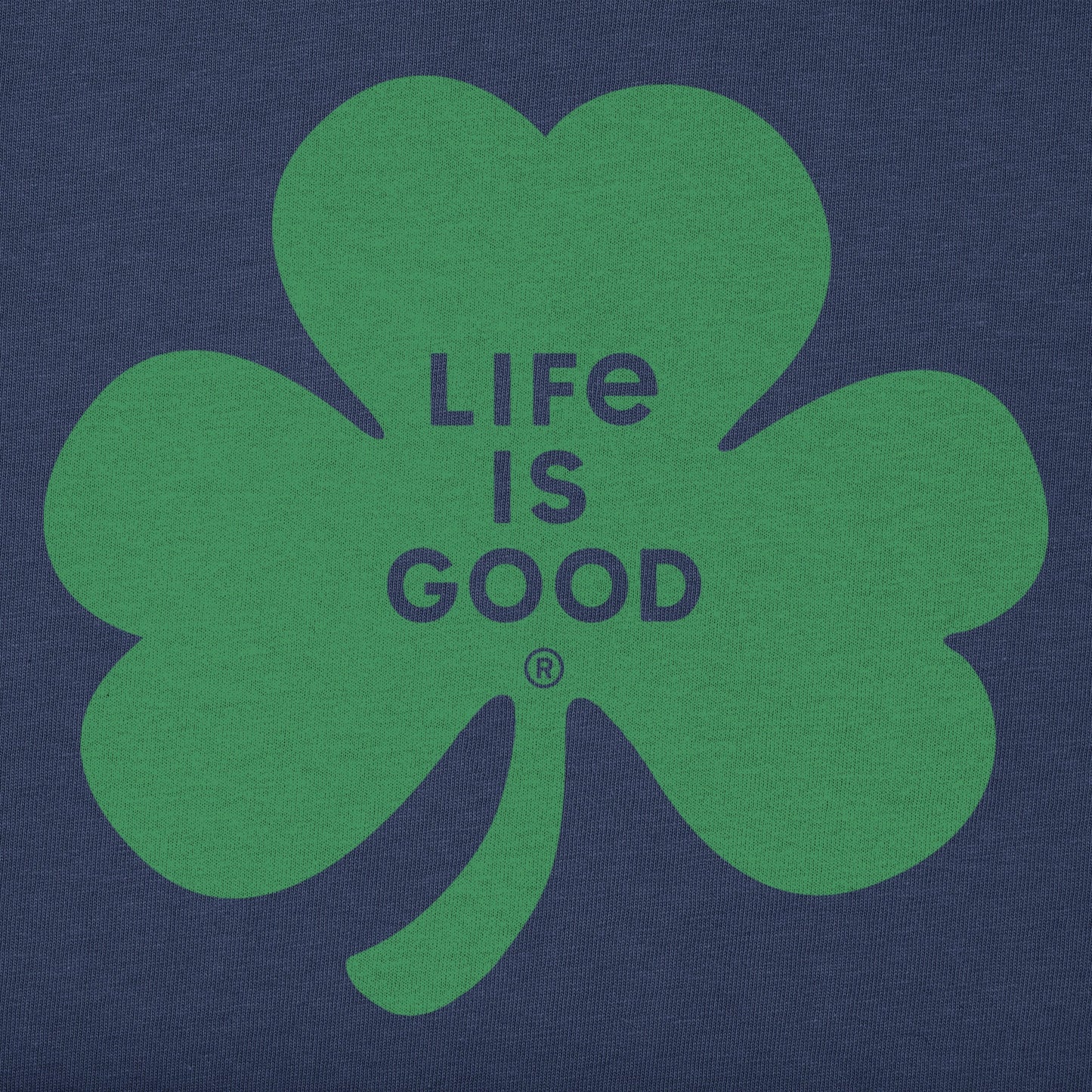 Women's Simple Shamrock Long Sleeve Crusher Vee