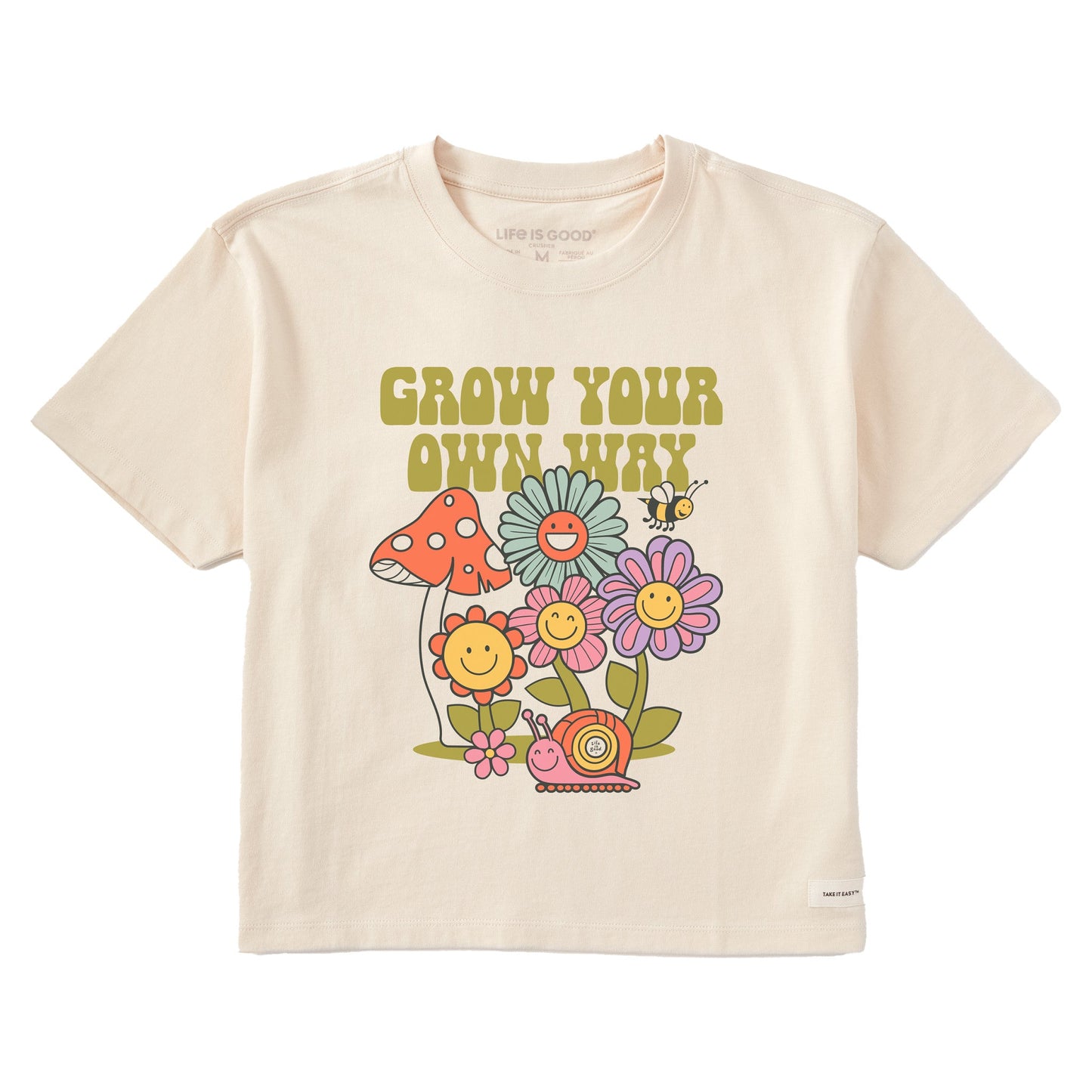 Women's Grow Your Own Way Garden Short Sleeve Crusher Boxy Tee