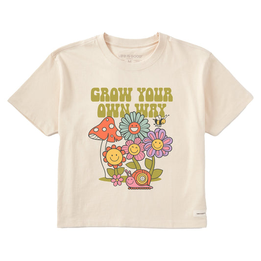 Women's Grow Your Own Way Garden Short Sleeve Crusher Boxy Tee