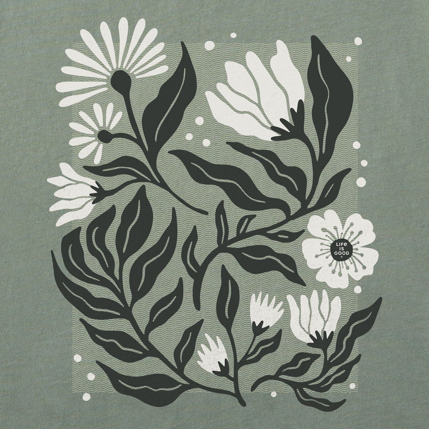 Women's Floral Array Short Sleeve Crusher Boxy Tee