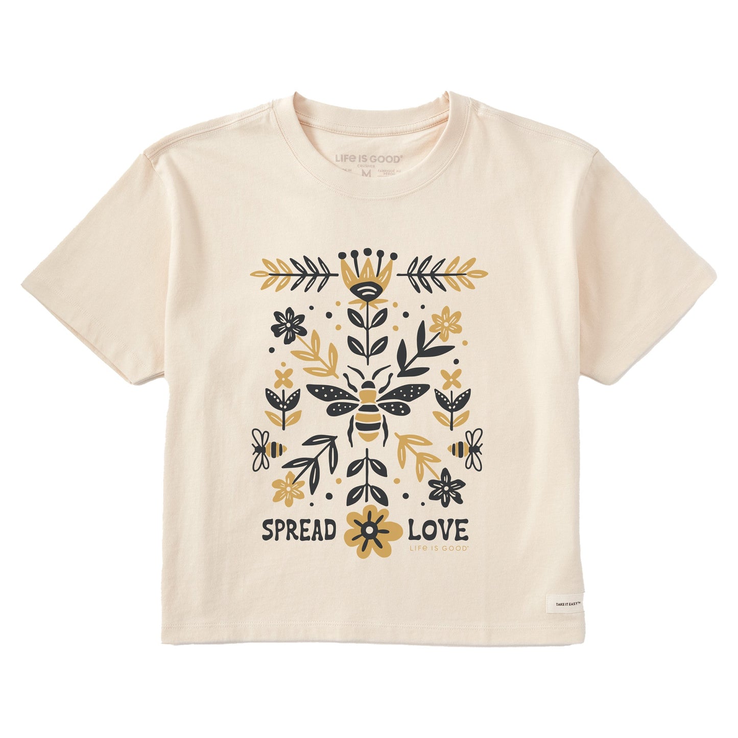 Women's Spread Love Bee Medley Short Sleeve Crusher Boxy Tee