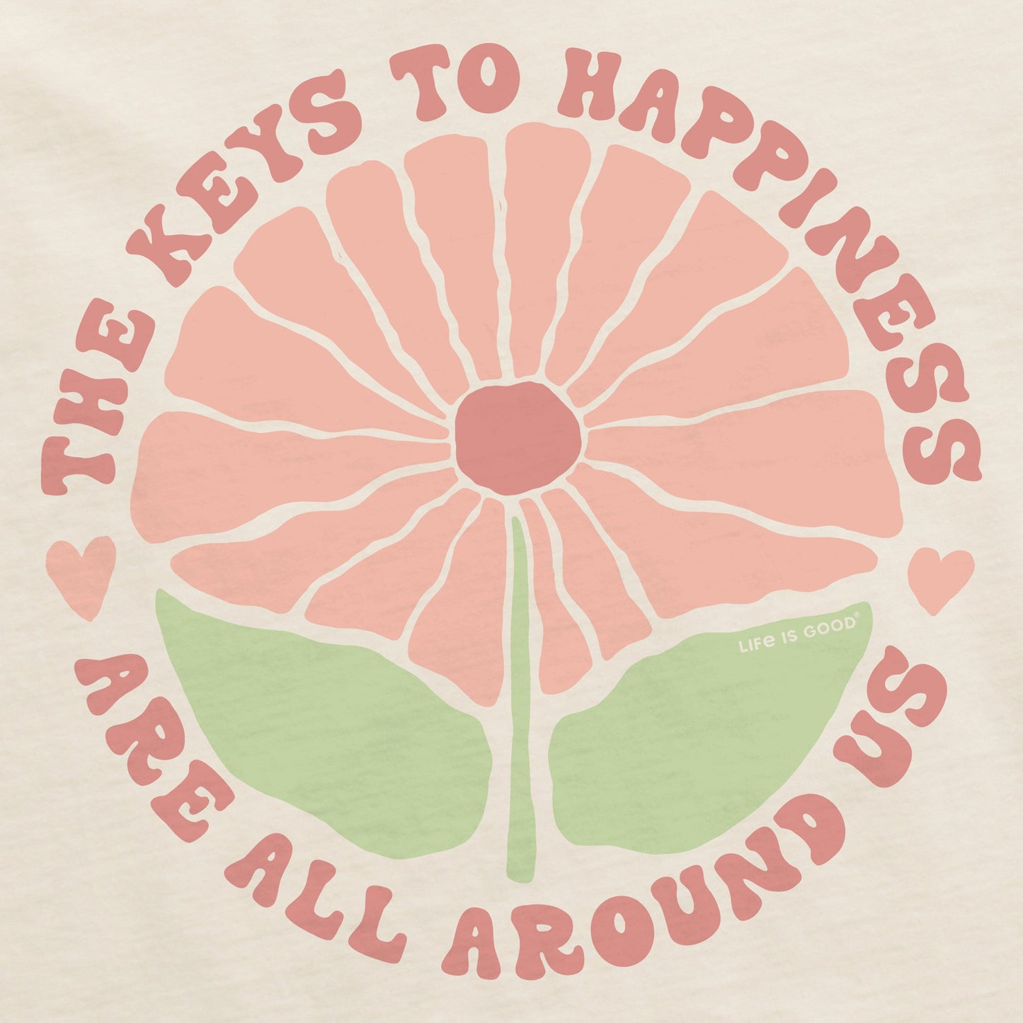 Women's The Keys to Happiness Are All Around Us Short Sleeve Crusher Boxy Tee