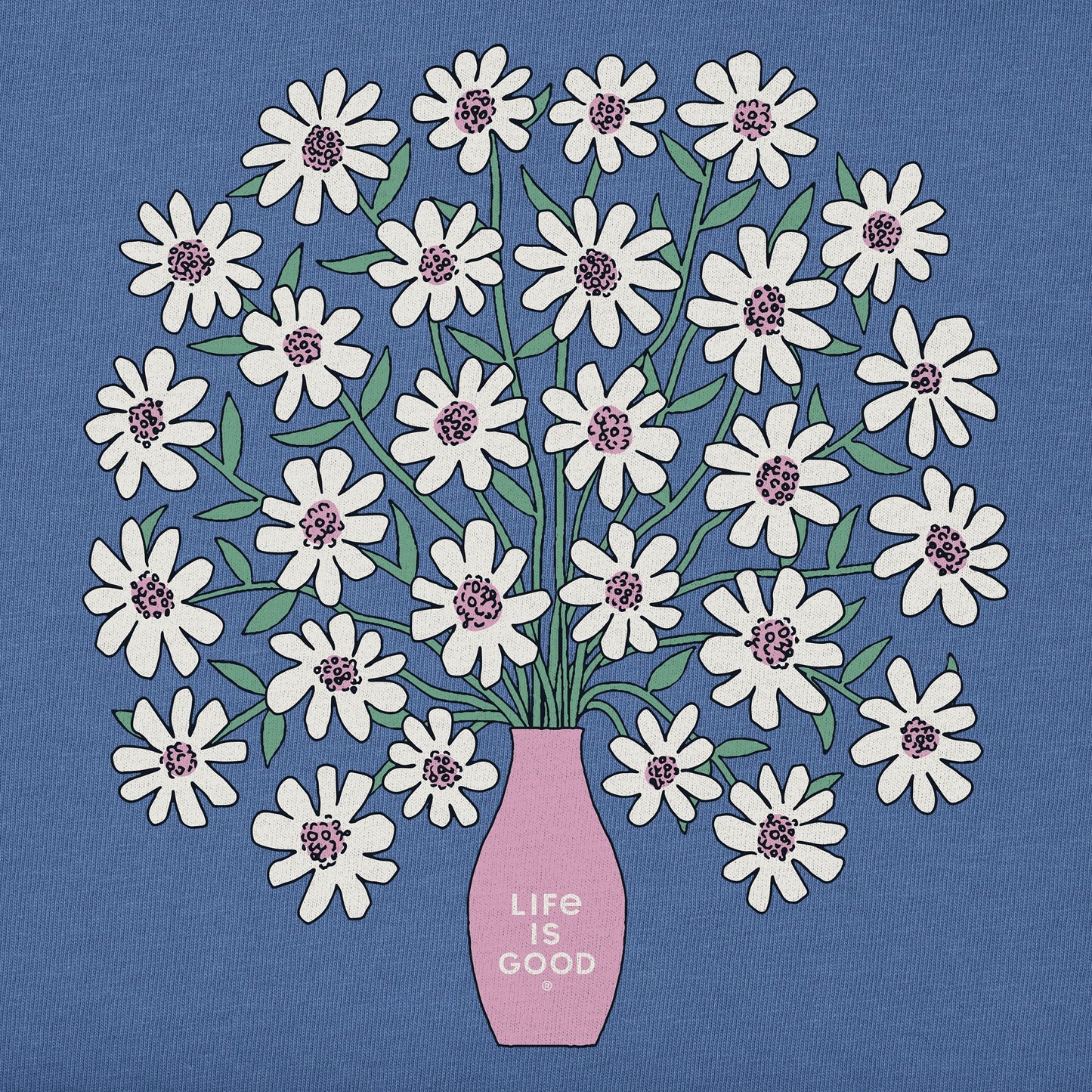 Women's Bountiful Flower Vase Short Sleeve Tee