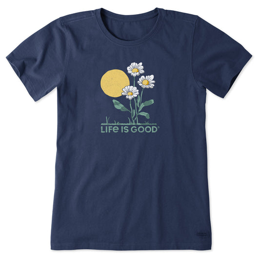 Women's Sunset Daisies Short Sleeve Tee