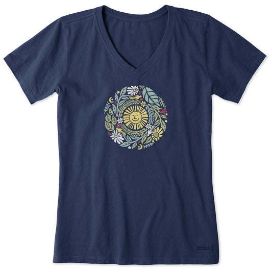 Women's The Circle of Life Short Sleeve Vee
