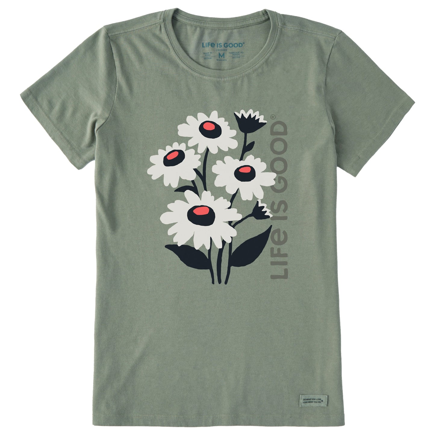 Women's Delightful Flowers Short Sleeve Crusher Tee