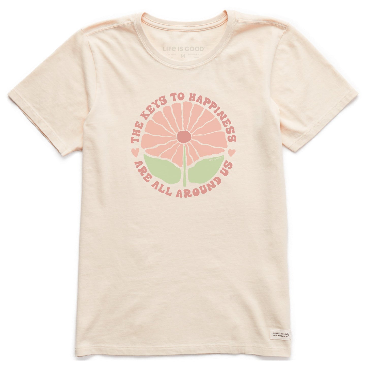 Women's The Keys to Happiness Are All Around Us Short Sleeve Crusher Tee