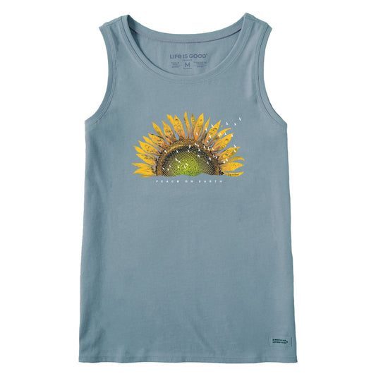 Women's Sunflower Dew Peace on Earth Crusher Tank