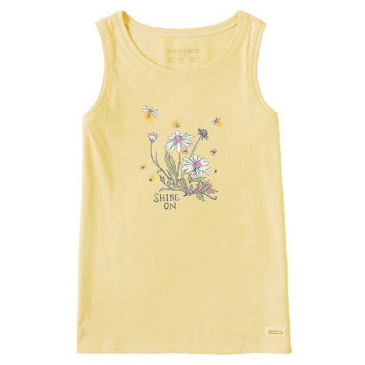Women's Dreamy Shine On Daisies Crusher Tank