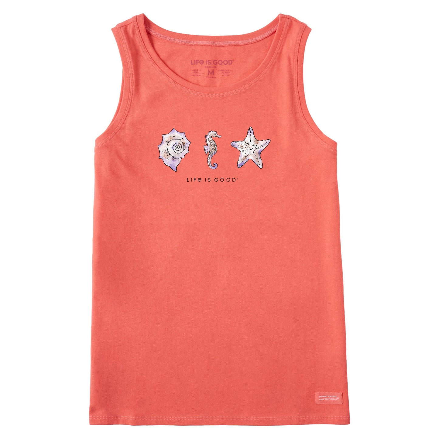 Women's Sea Life and Shells Crusher Tank