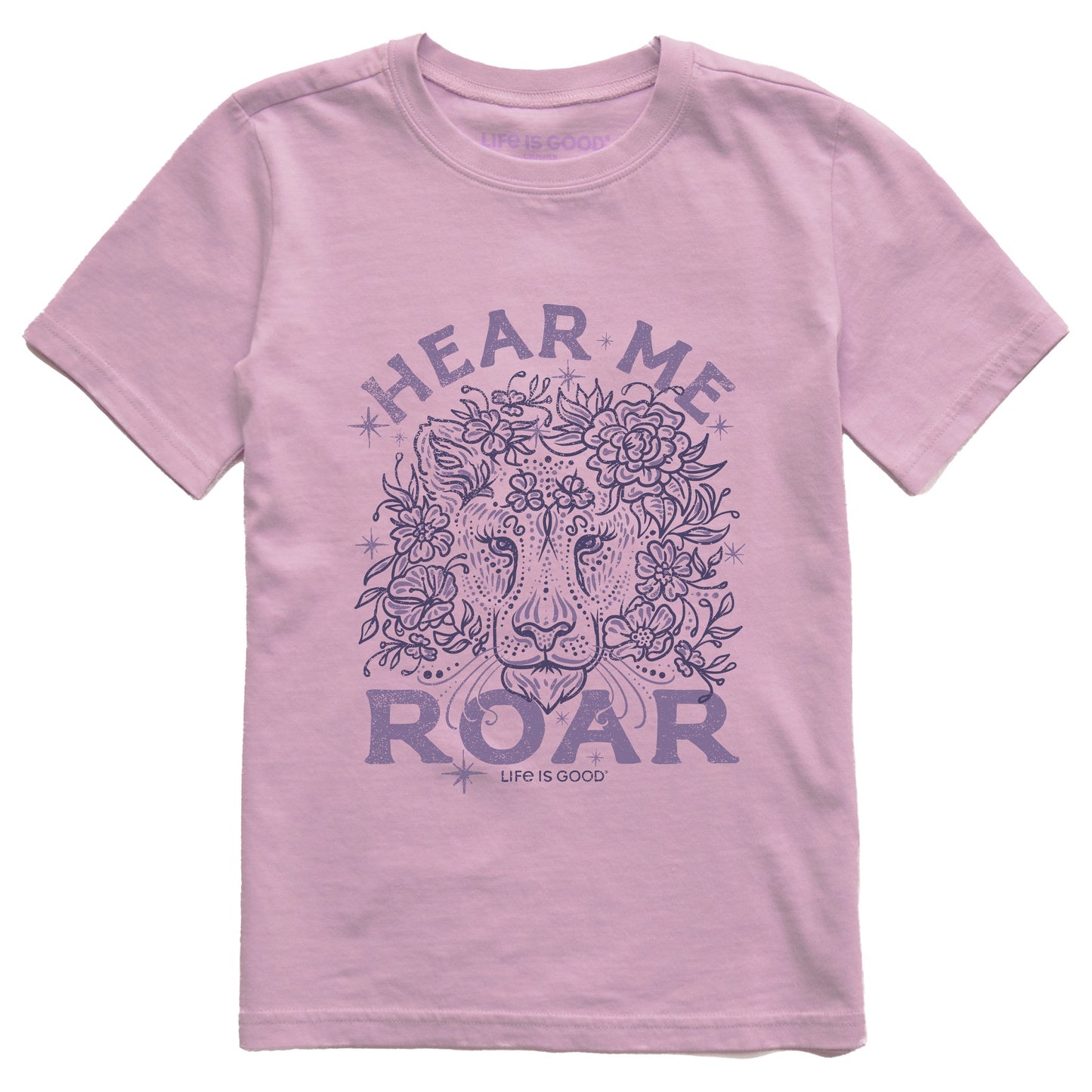Kids Hear Me Roar Short Sleeve Crusher Tee