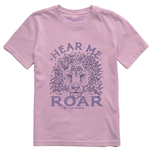 Kids Hear Me Roar Short Sleeve Crusher Tee