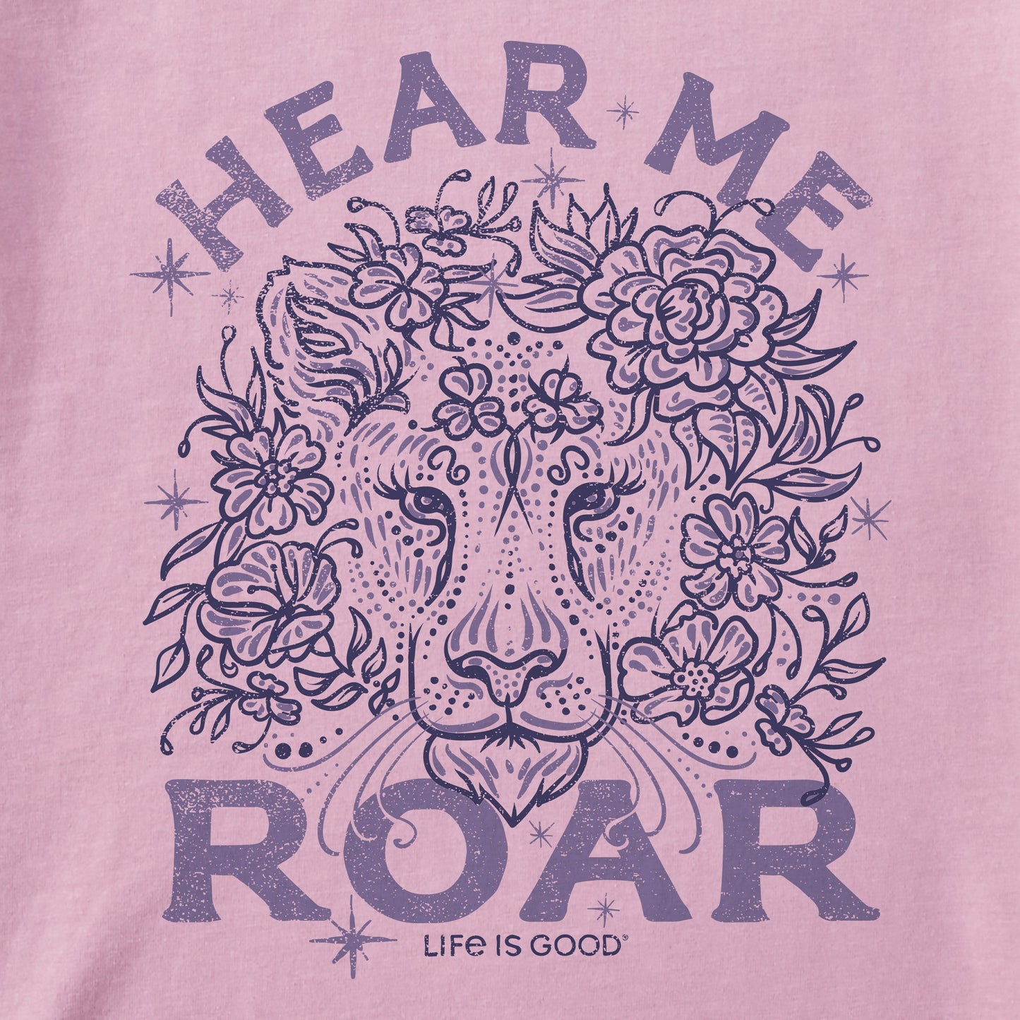 Kids Hear Me Roar Short Sleeve Crusher Tee