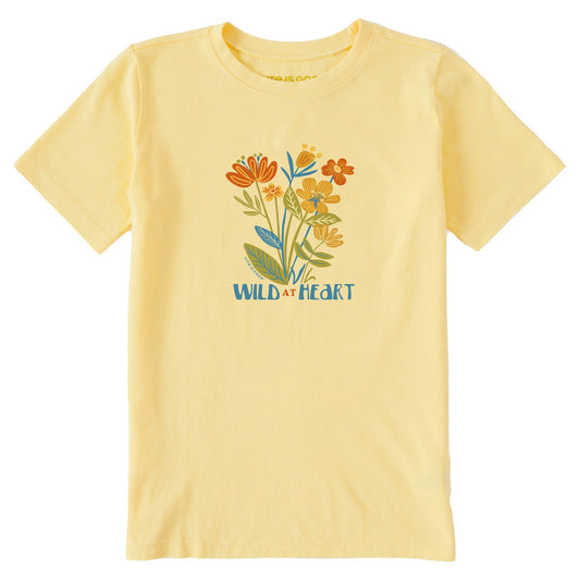 Kids Wild at Heart Flower Bunch Short Sleeve Crusher Tee