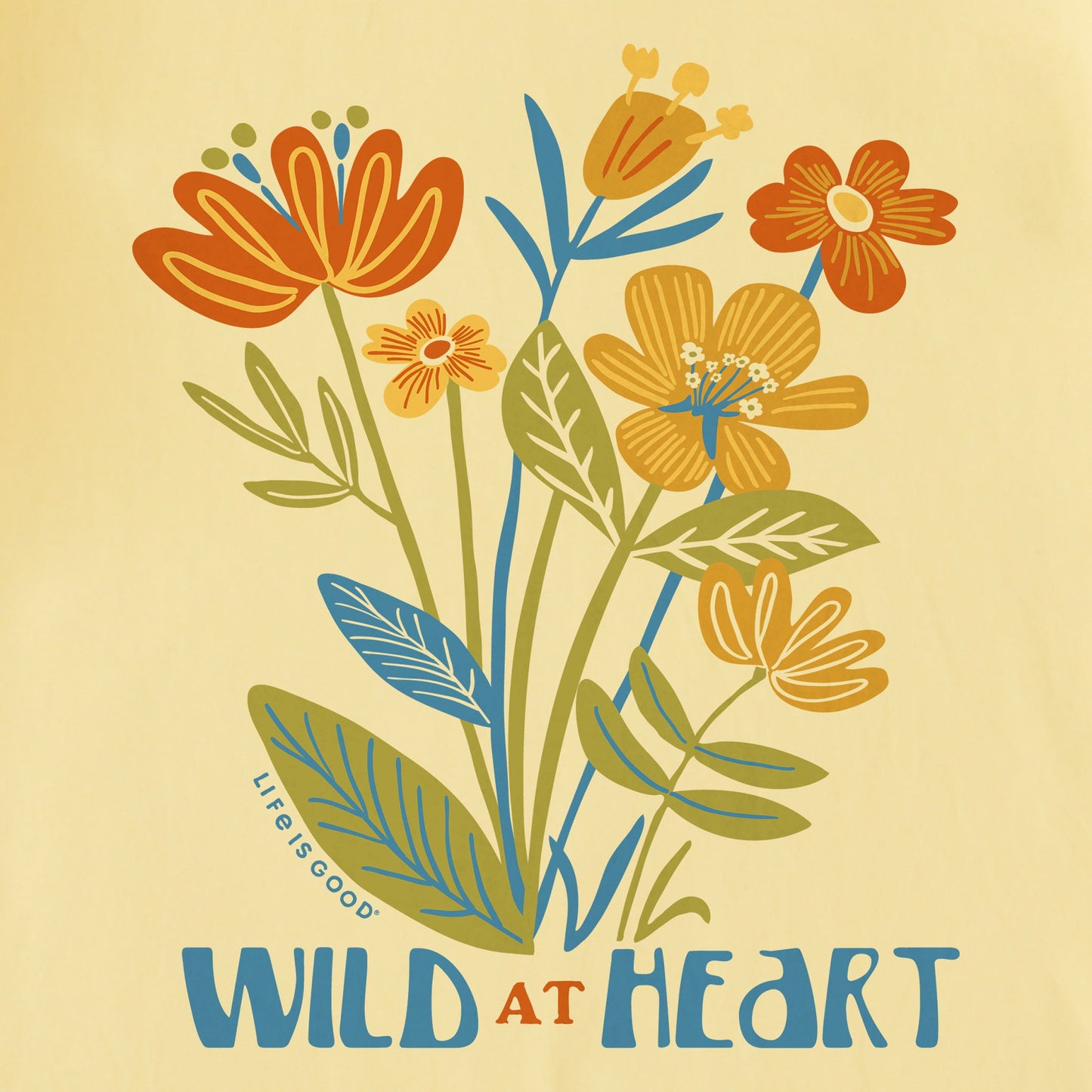 Kids Wild at Heart Flower Bunch Short Sleeve Crusher Tee