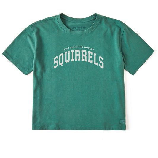 Women's Squirrels Arch Short Sleeve Crusher Boxy Tee