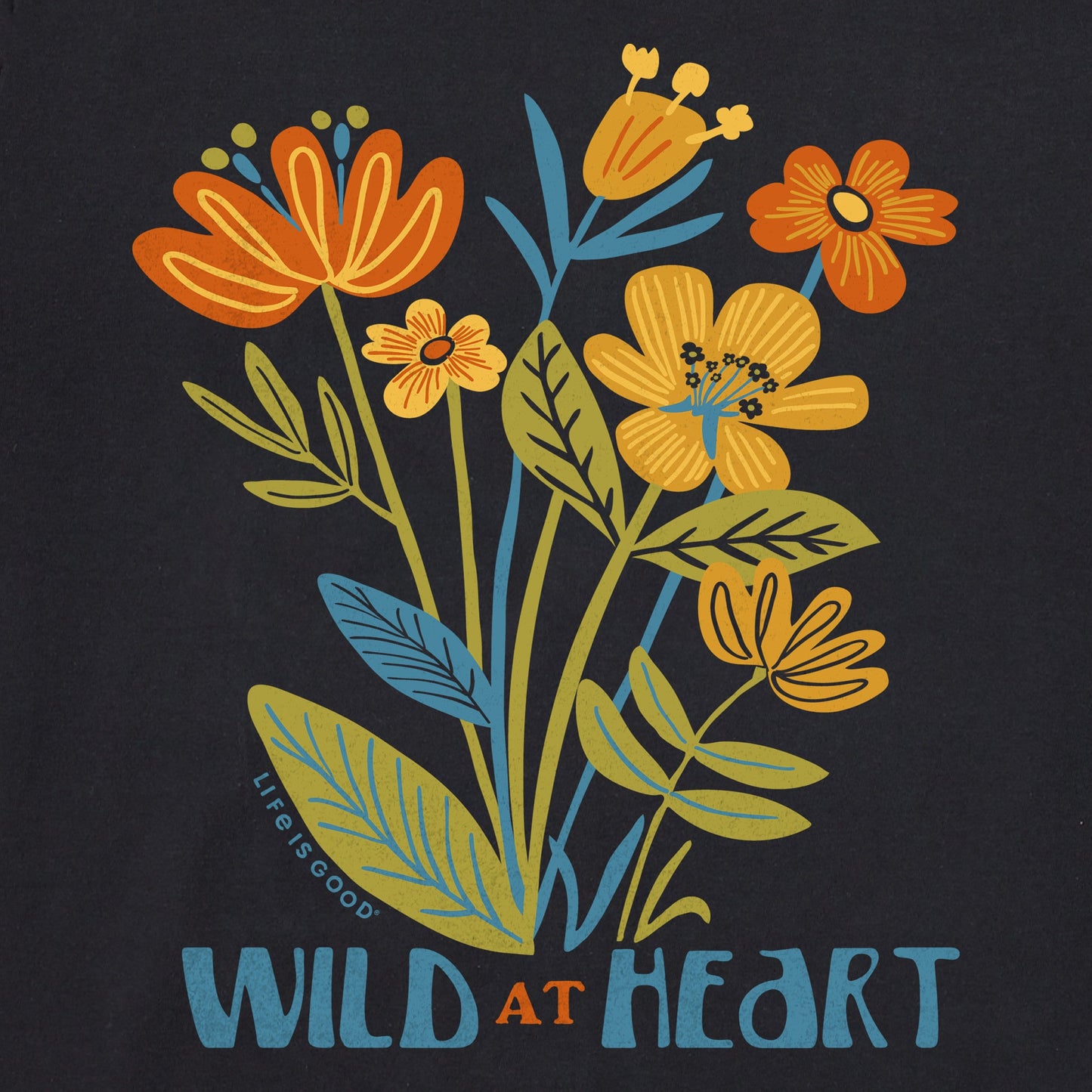 Women's Wild at Heart Flower Bunch Short Sleeve Crusher Boxy Tee