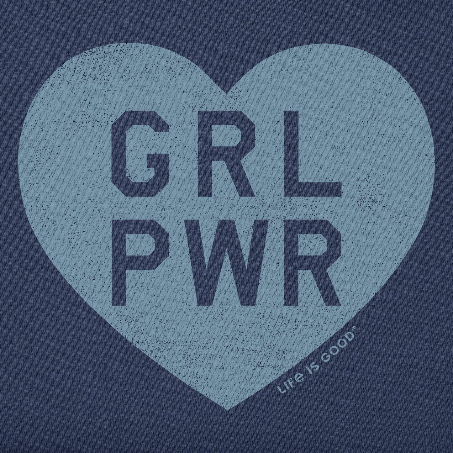 Women's Girl Power Heart Short Sleeve Vee