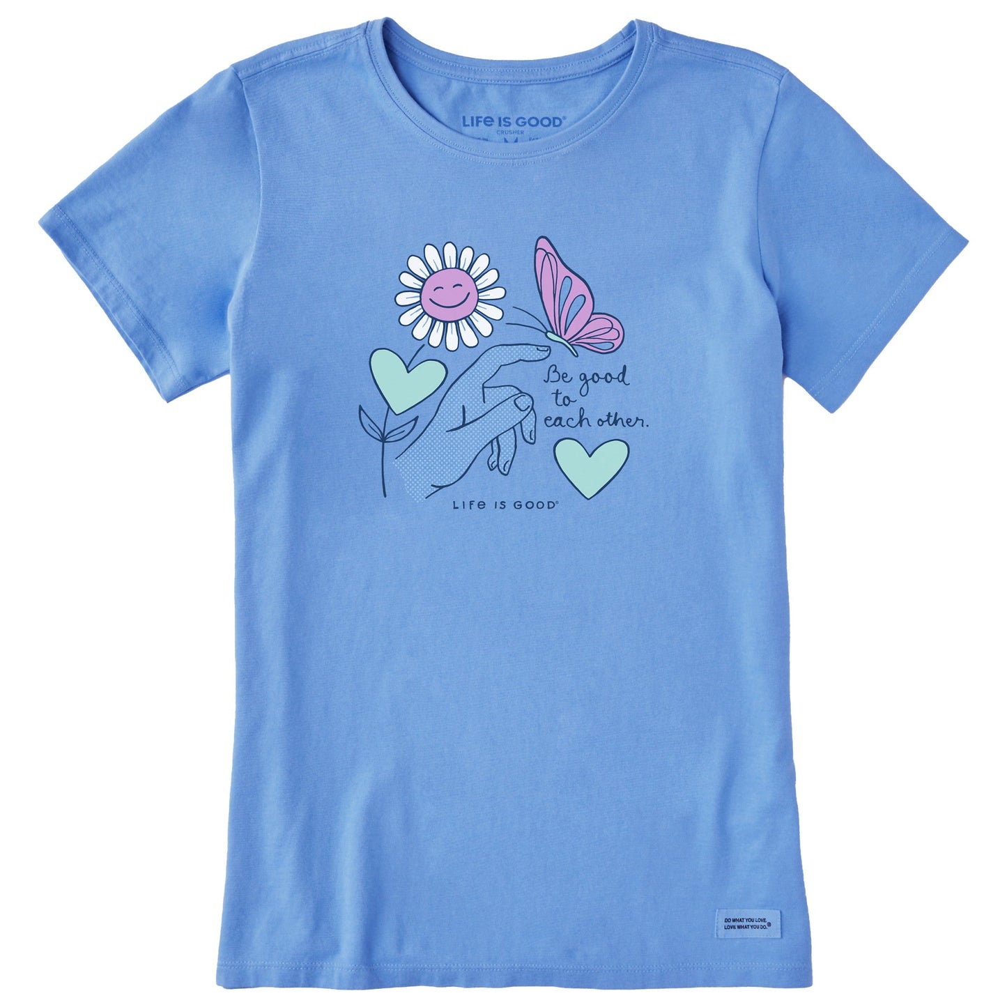 Women's Be Good to Each Other Butterfly Short Sleeve Tee
