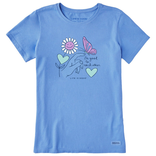 Women's Be Good to Each Other Butterfly Short Sleeve Tee