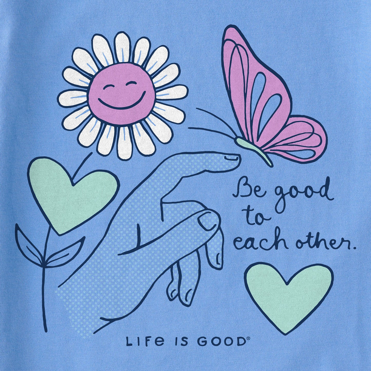 Women's Be Good to Each Other Butterfly Short Sleeve Tee