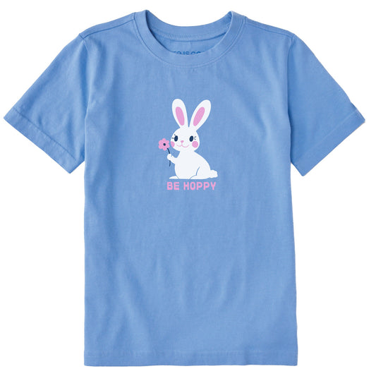Kids Be Hoppy Bunny Short Sleeve Crusher Tee
