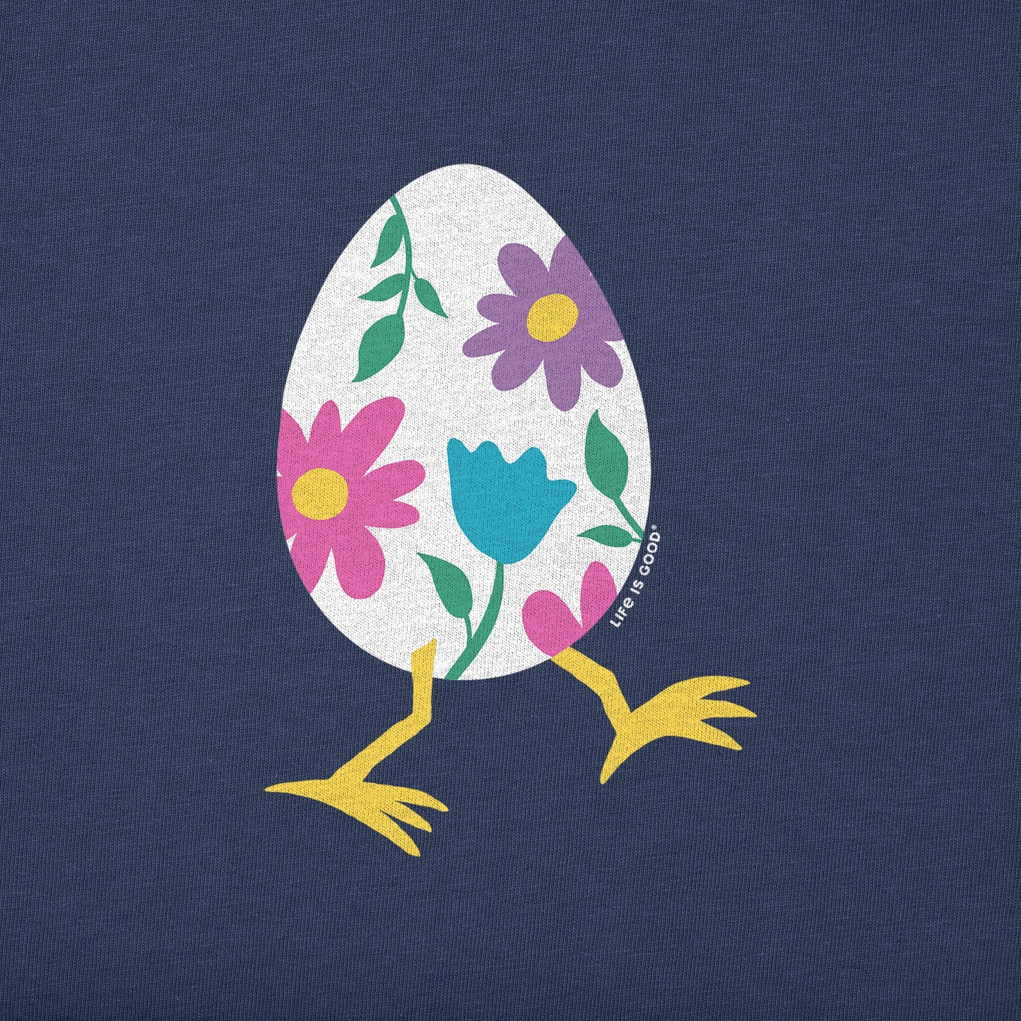 Kids Walking Easter Egg Short Sleeve Crusher Tee