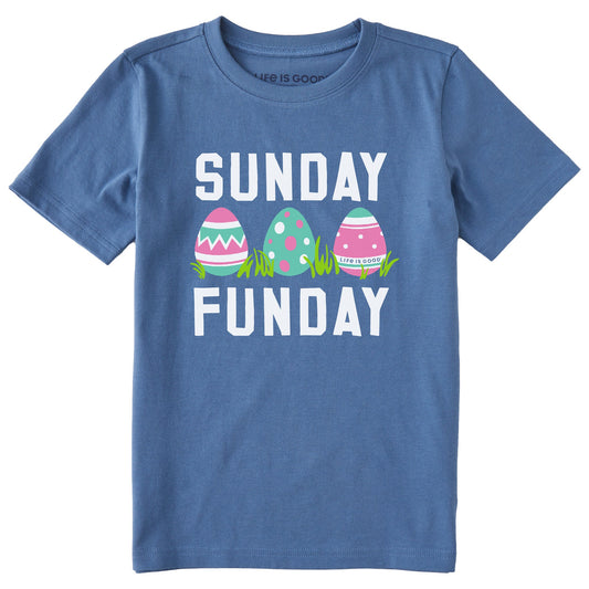 Kids Sunday Funday Easter Short Sleeve Crusher Tee