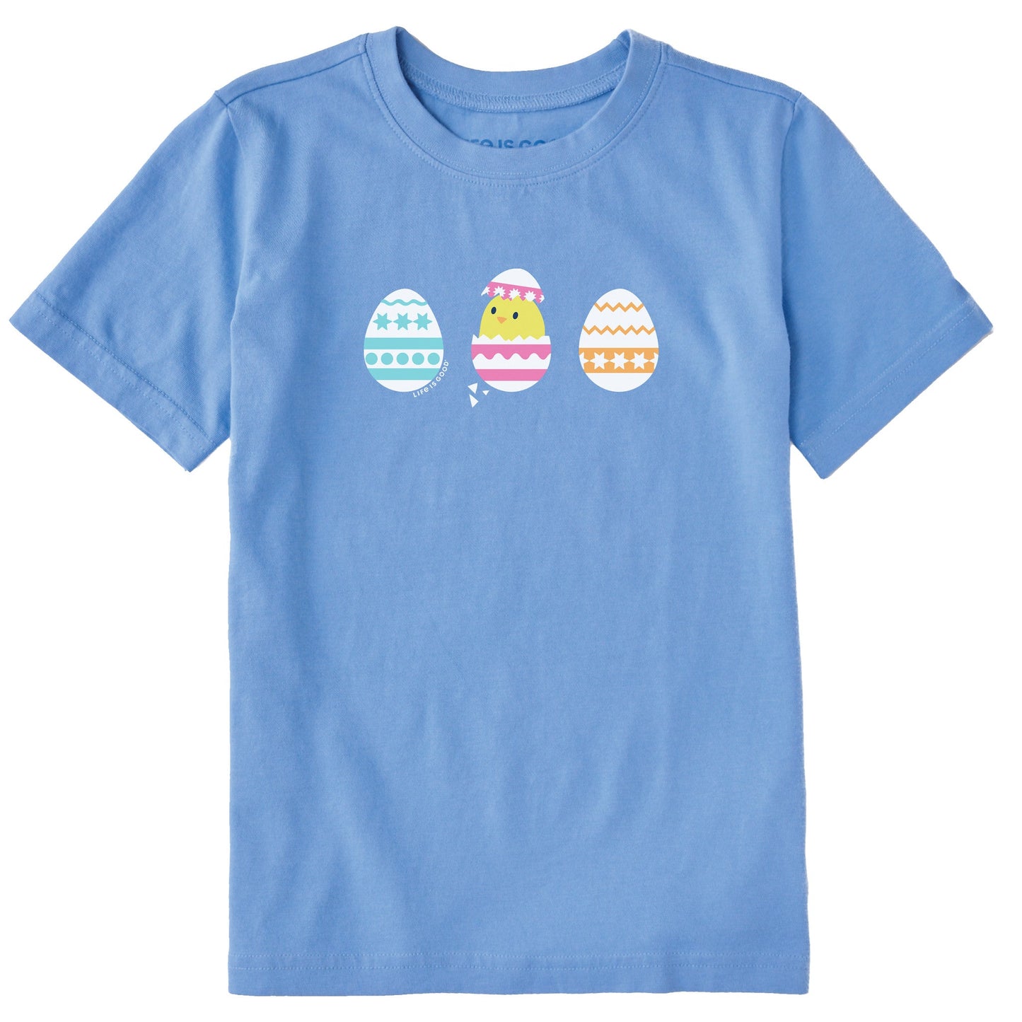Kids Easter Egg Chick Short Sleeve Crusher Tee