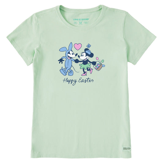 Women's Willie and Minnie Happy Easter Short Sleeve Tee