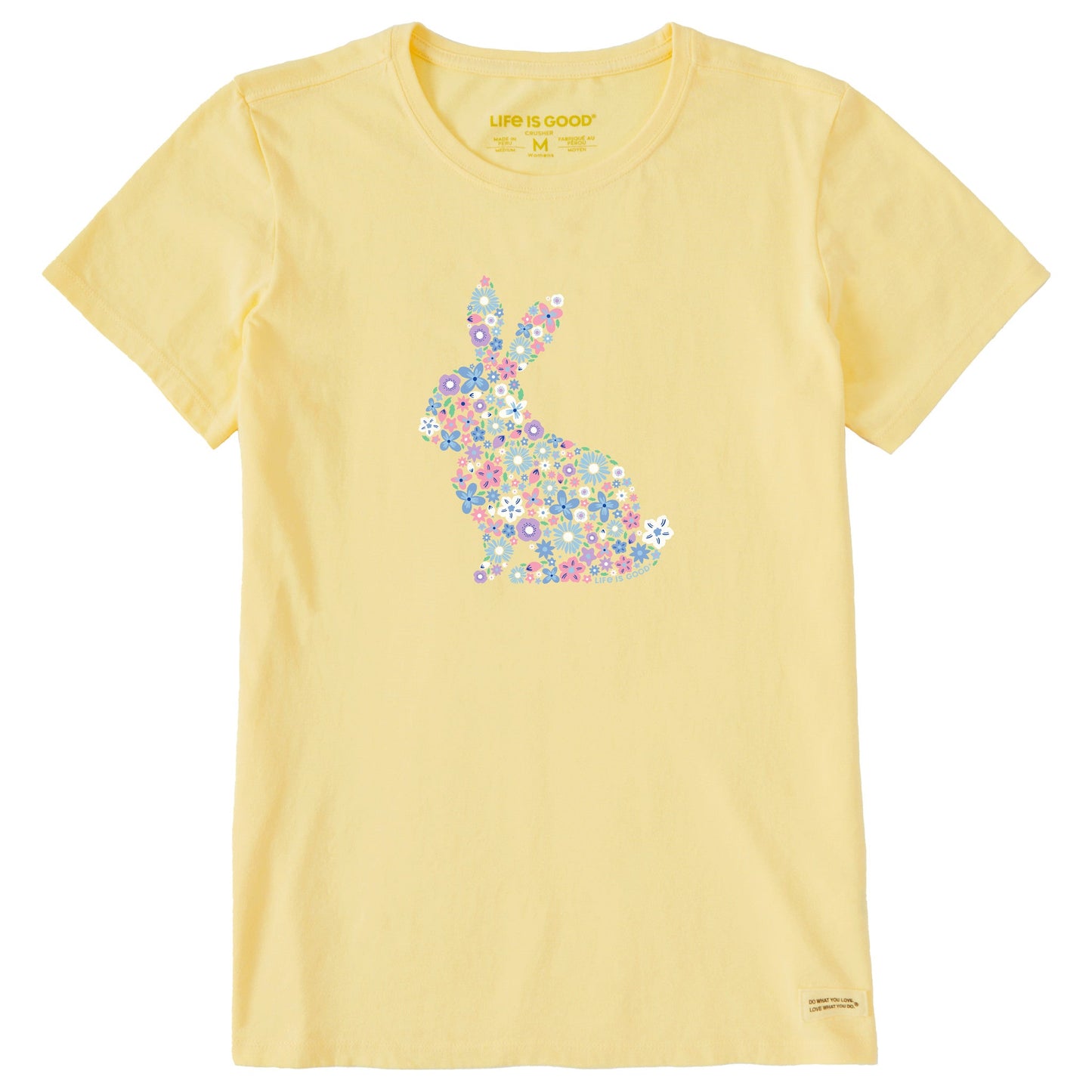 Women's Flower Bunny Short Sleeve Tee