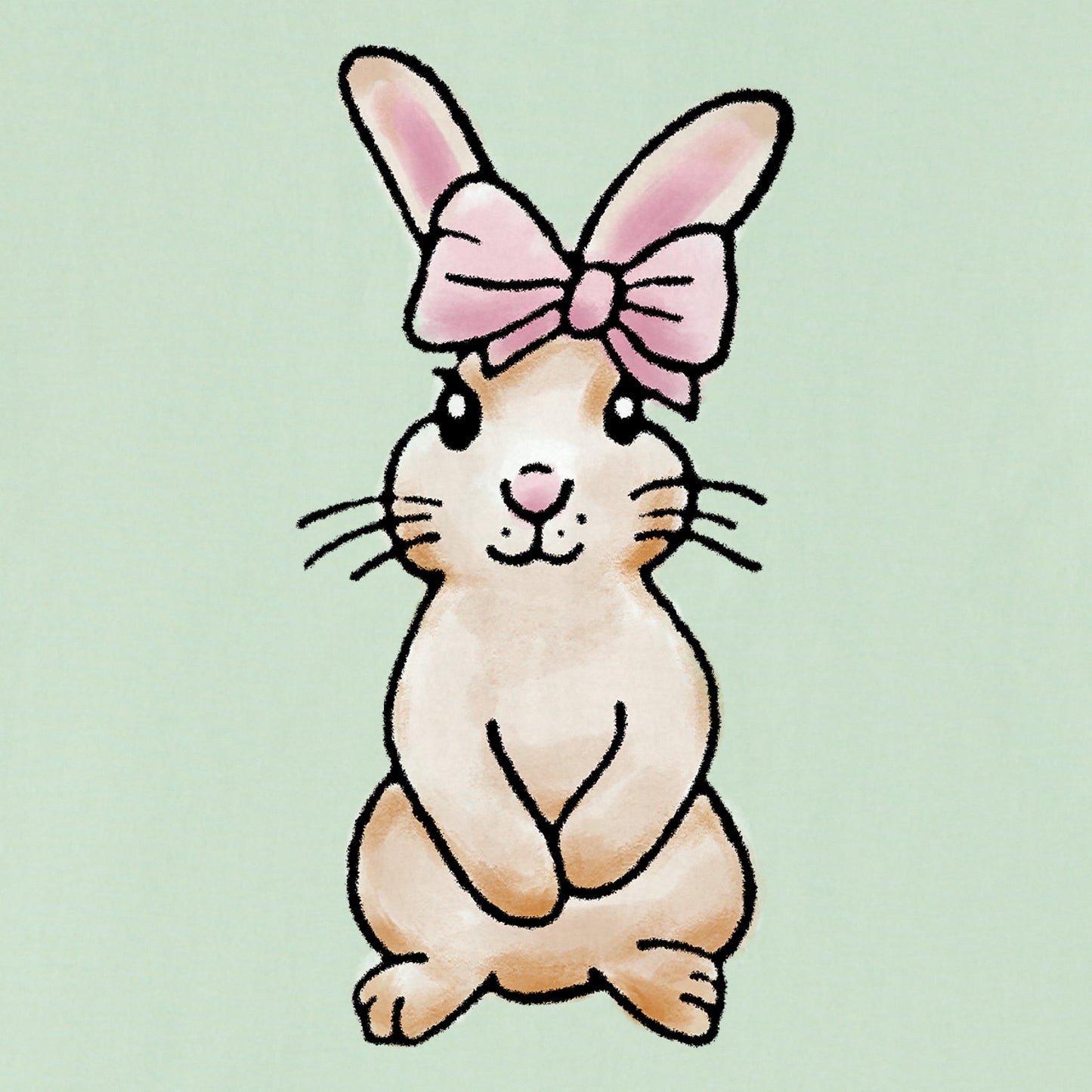 Women's Cute Bunny Short Sleeve Tee