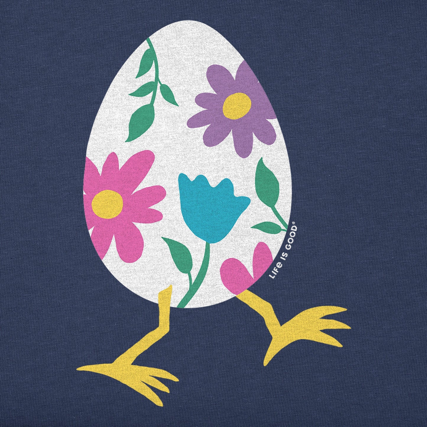 Women's Walking Easter Egg Short Sleeve Vee