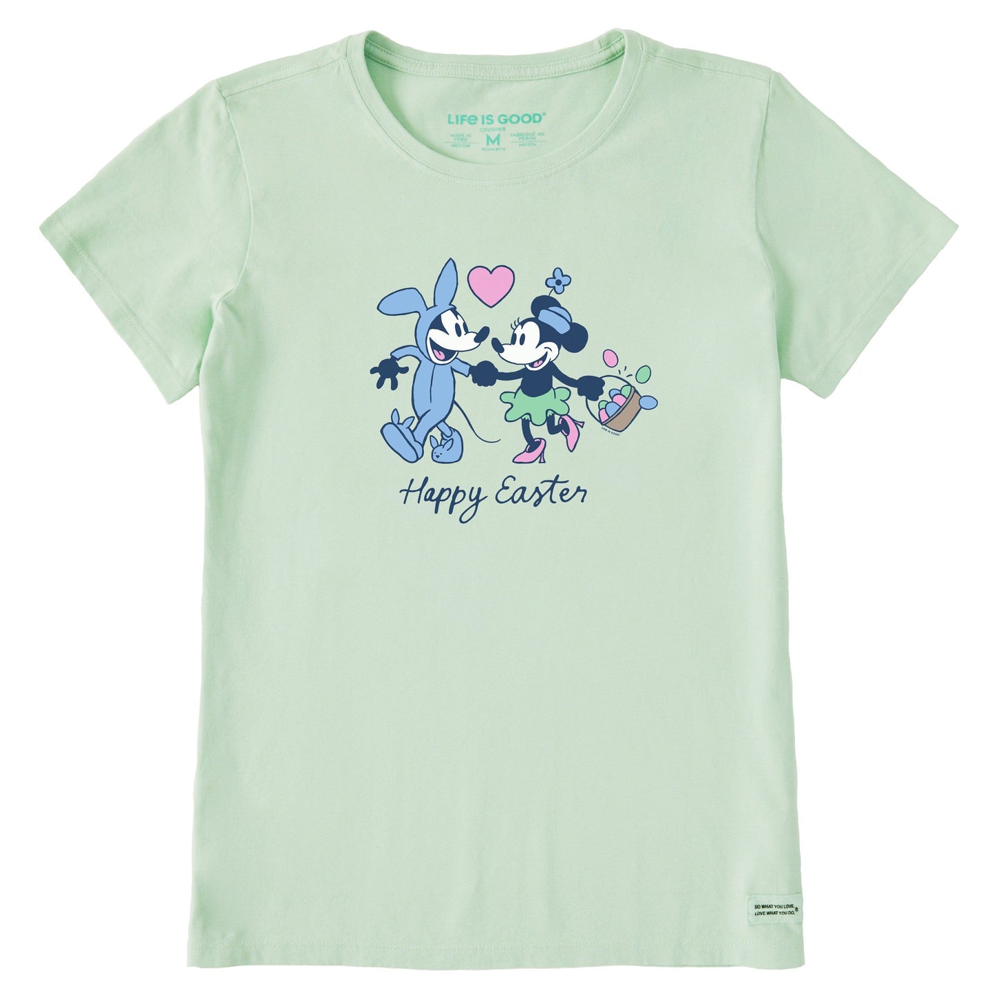 Women's Willie and Minnie Happy Easter Short Sleeve Tee