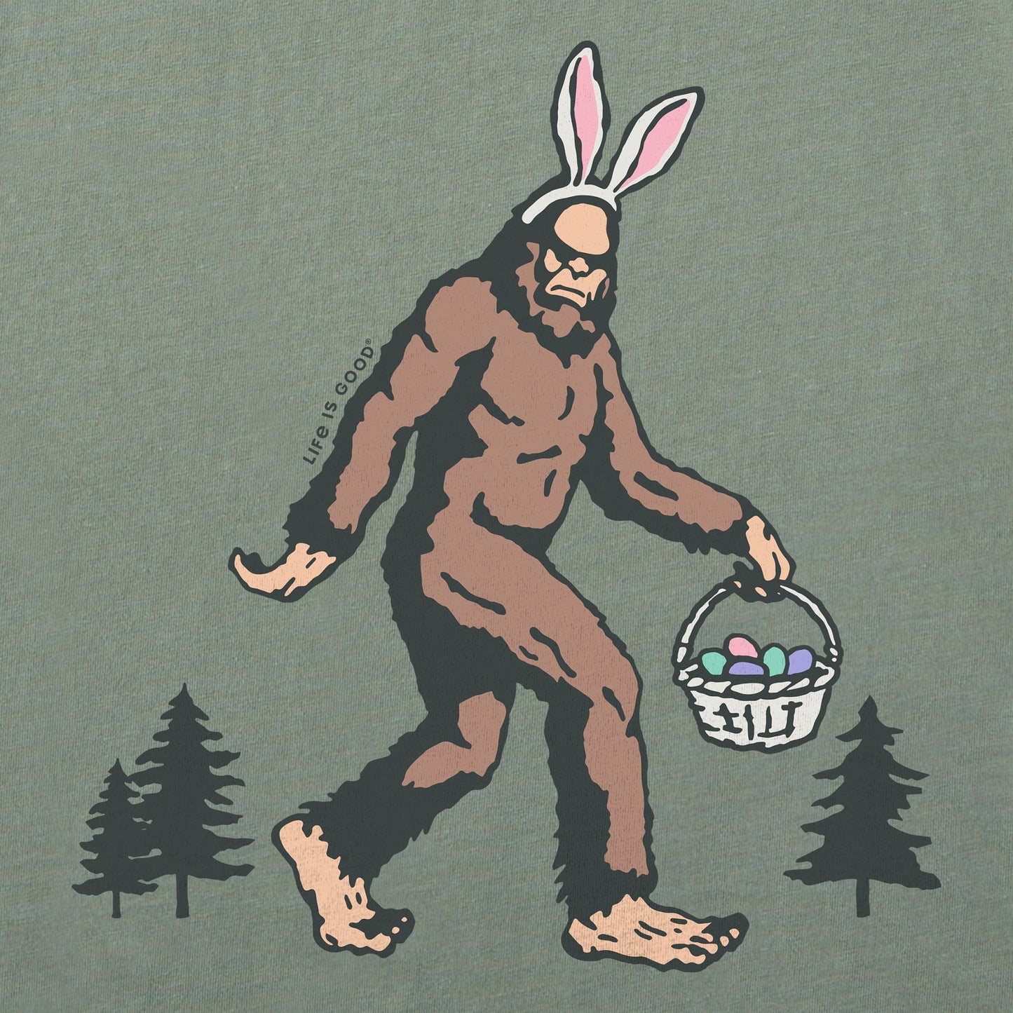 Women's Easter Bigfoot Short Sleeve Crusher Tee