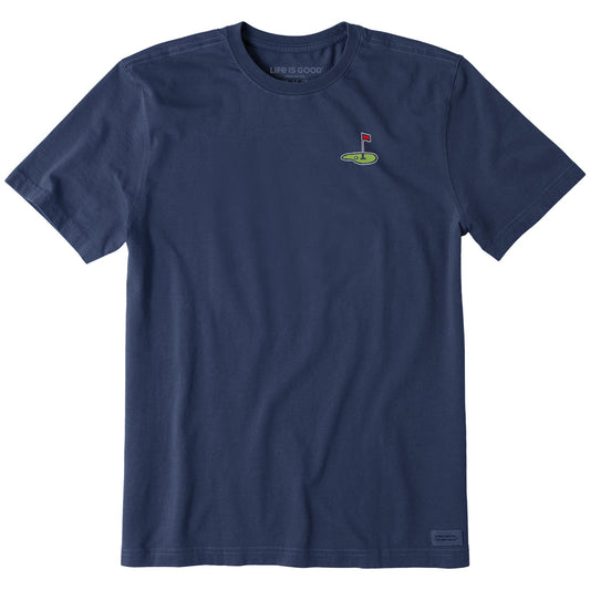 Men's Embroidered Golf Flag Short Sleeve Crusher Tee