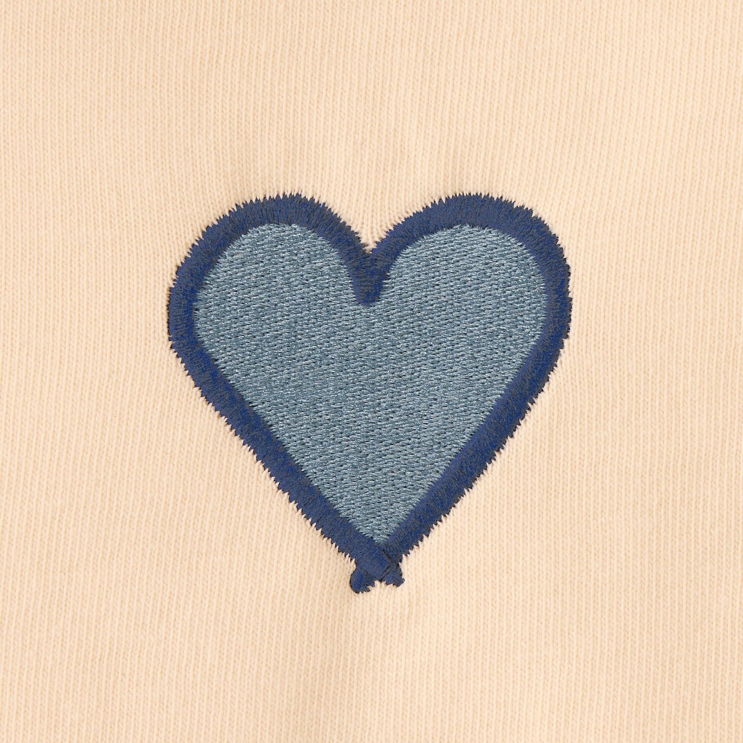 Women's Embroidered Heart Short Sleeve Crusher Tee