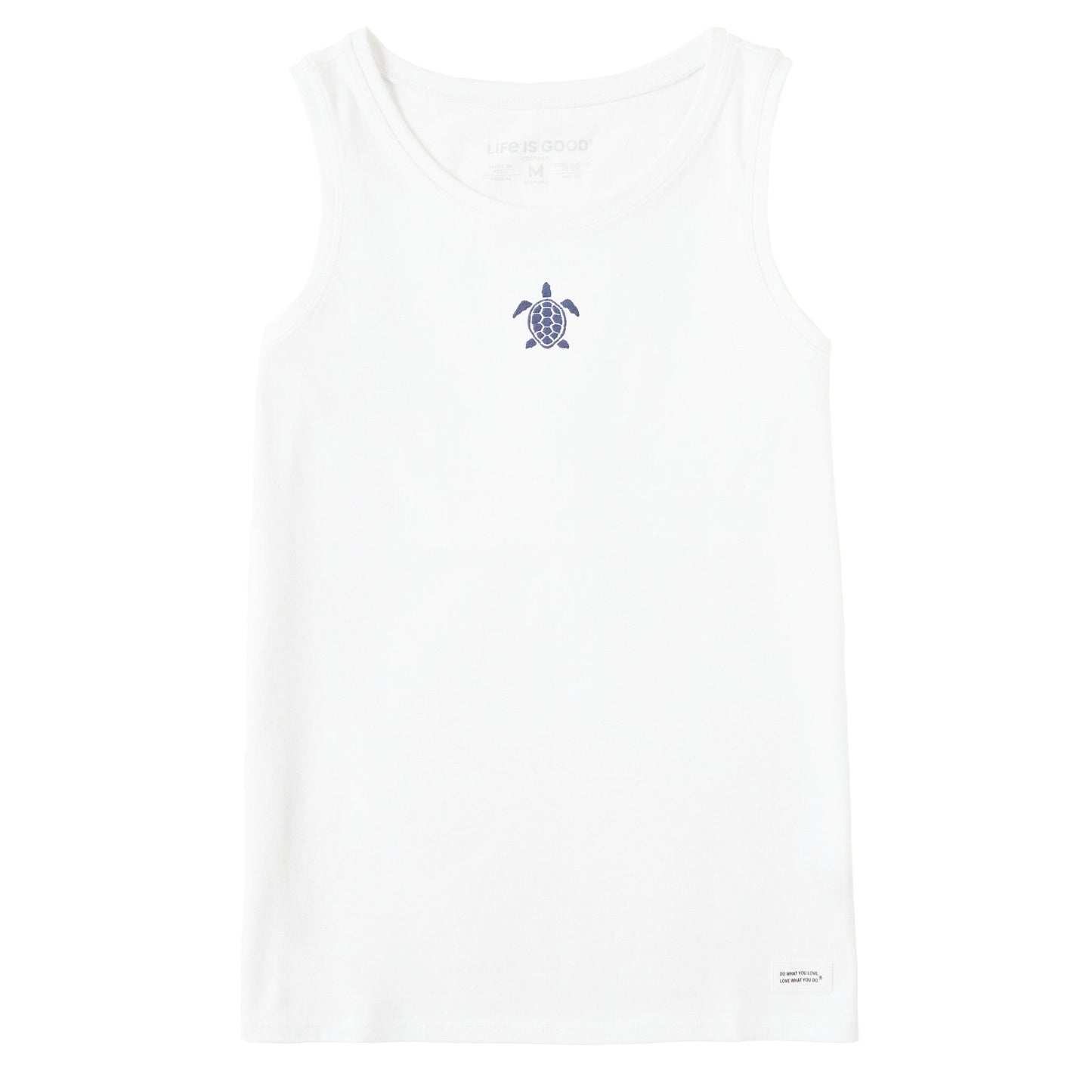 Women's Embroidered Beachy Turtle Crusher Tank
