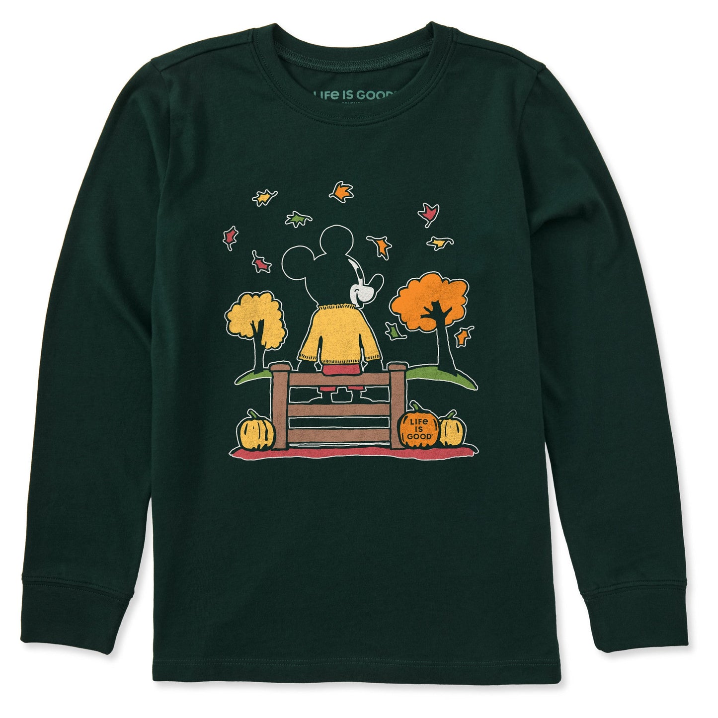 Kids Sitting on the Fence Willie Long Sleeve Crusher Tee