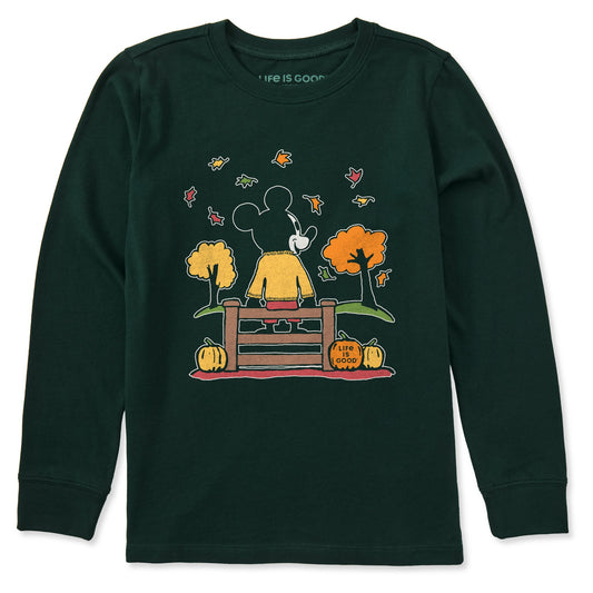 Kids Sitting on the Fence Willie Long Sleeve Crusher Tee