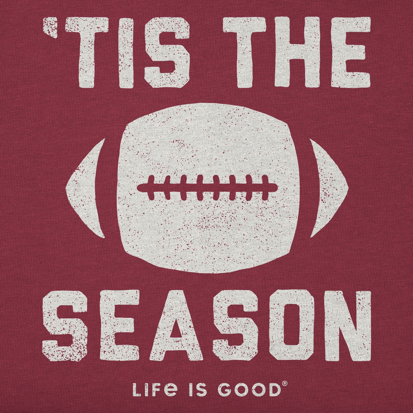 Men's Tis The Football Season Simply True Fleece Hoodie