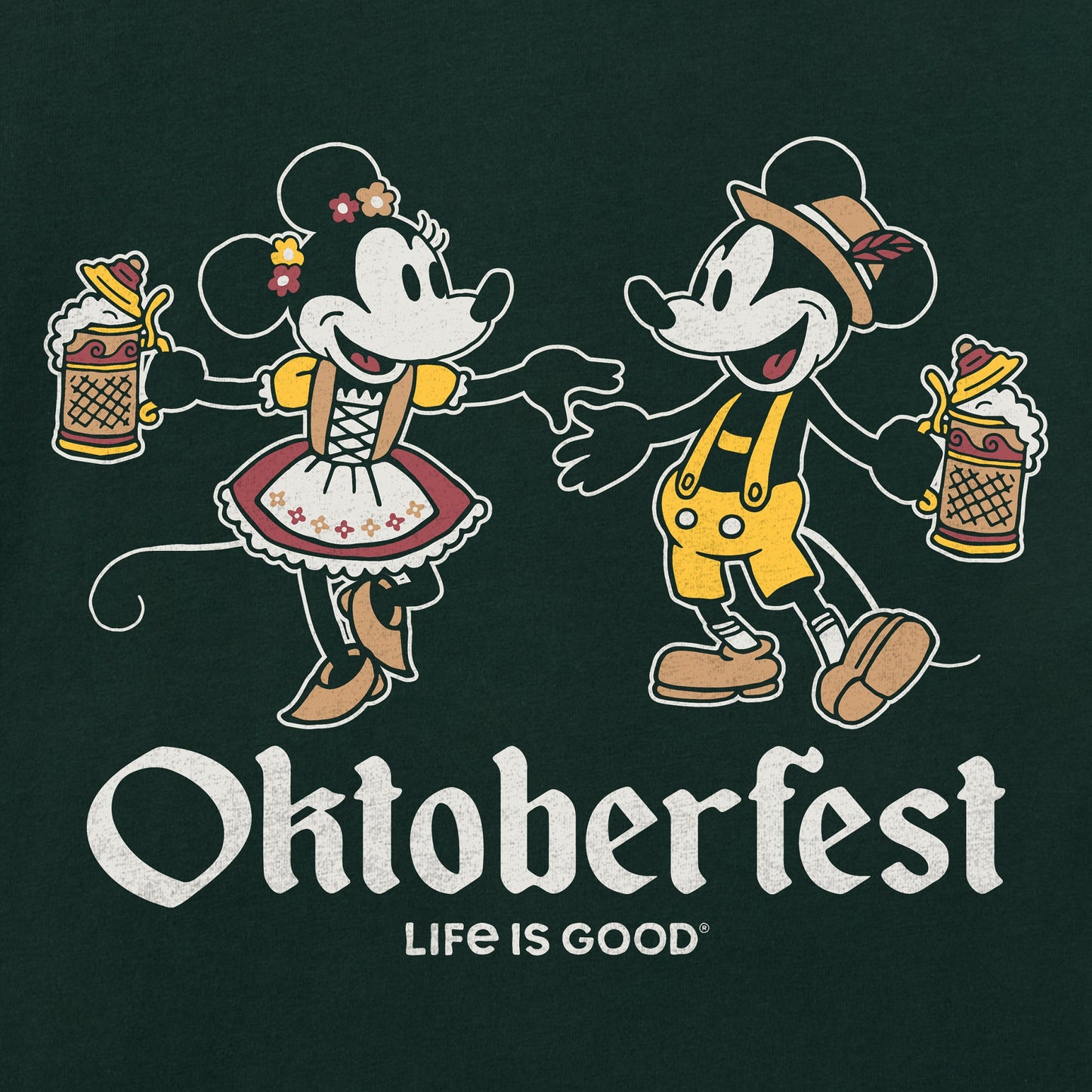 Men's Oktoberfest Dancers Short Sleeve Crusher Tee
