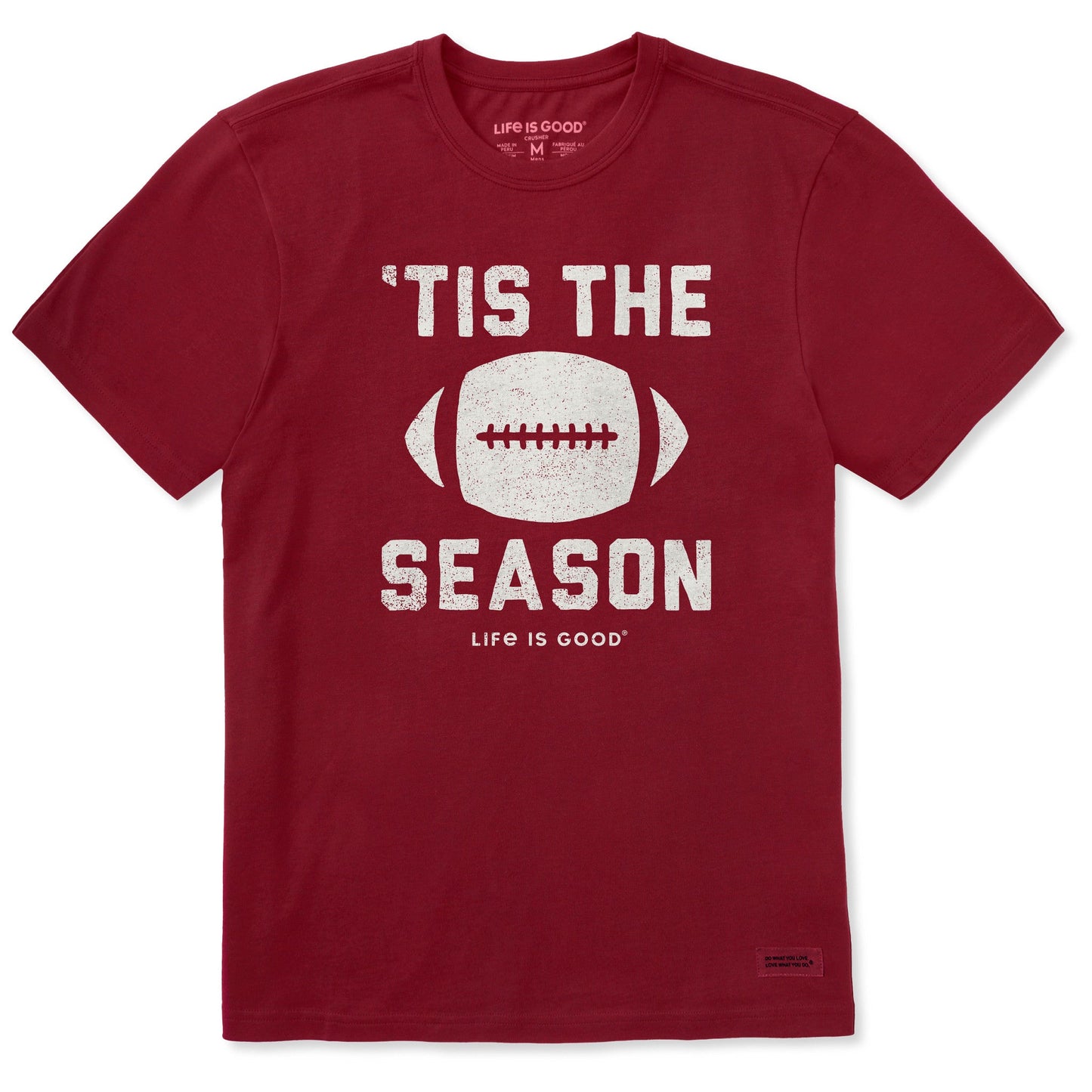 Men's Tis The Football Season Short Sleeve Crusher Tee