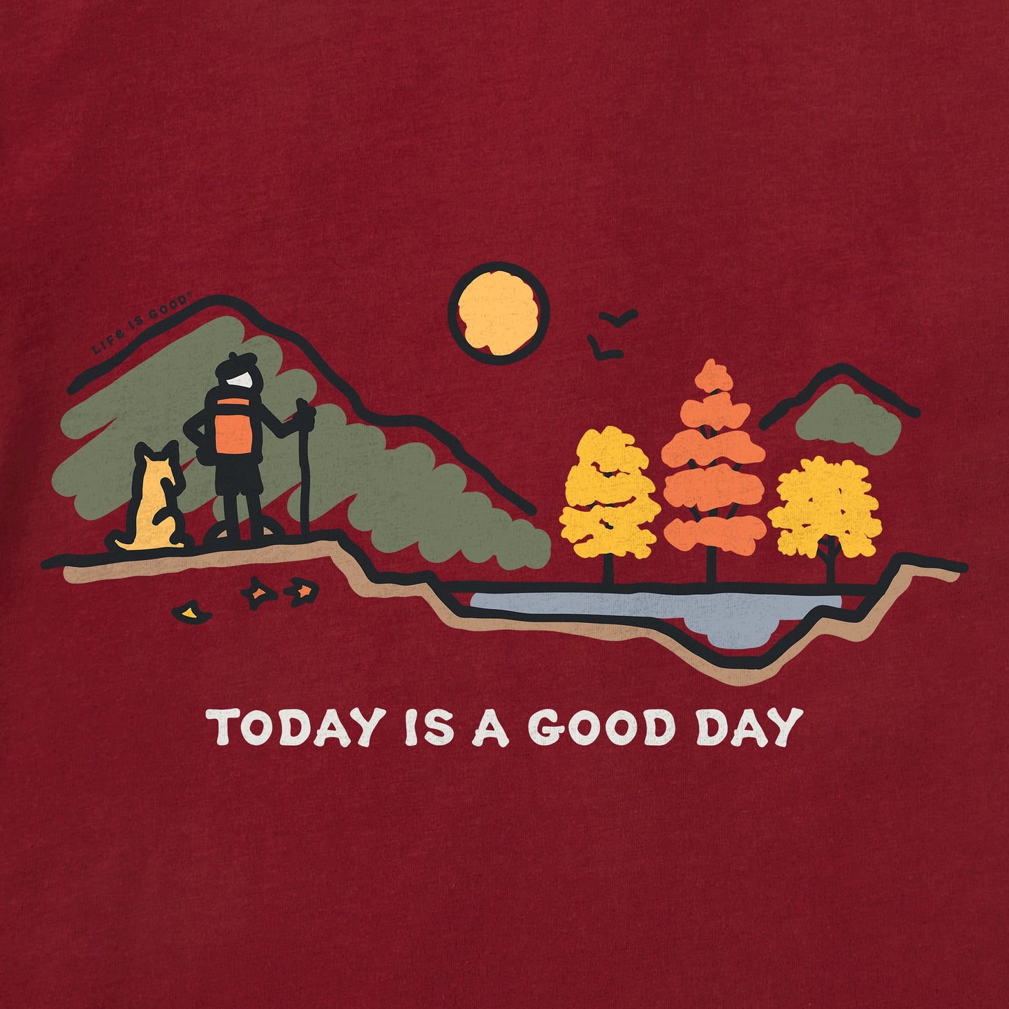 Men's Good Day Fall Vista Short Sleeve Crusher Tee
